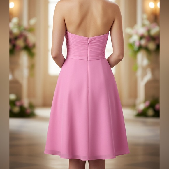 Bridesmaid or Prom Dress Pink Handmade in Vietnam size Medium - Picture 8 of 12